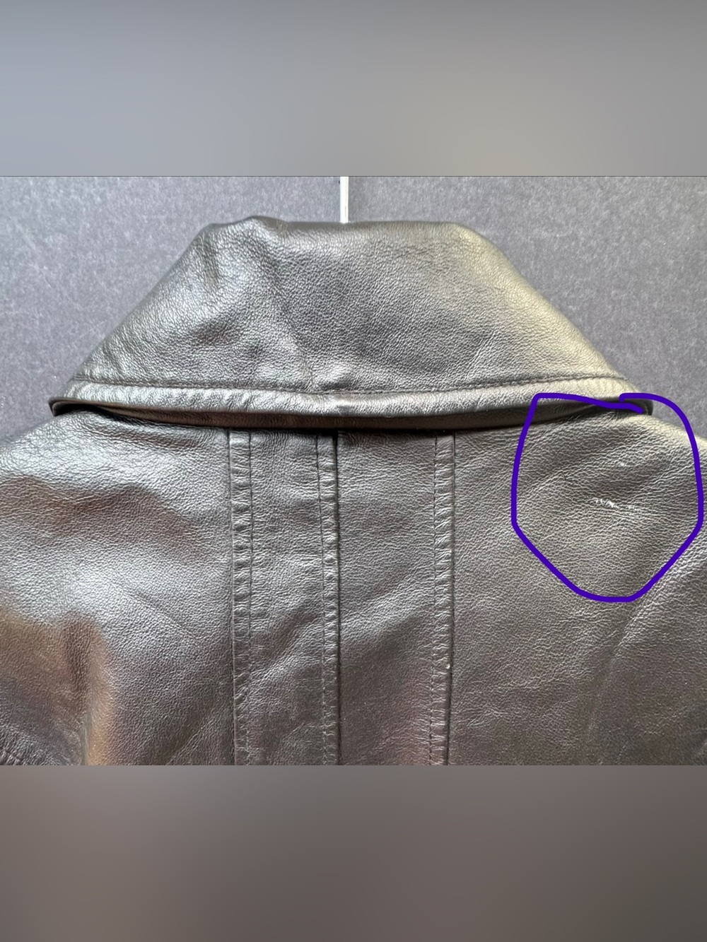 GUESS Women's Black Leather Blazer Jacket - Picture 6 of 15